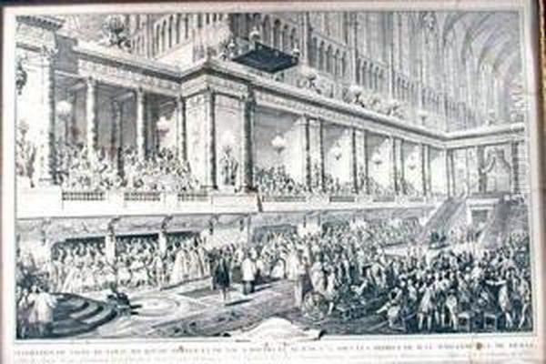 Moreau Le Jeune, Jean-michel .- 
Serment De Louis Xvi A Son Sacre. Decoration Du Sacre De Louis Xvi [...]
 A Reims, Le 11 Juin 1775 - view 1