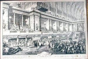 Moreau Le Jeune, Jean-michel .- 
Serment De Louis Xvi A Son Sacre. Decoration Du Sacre De Louis Xvi [...]
 A Reims, Le 11 Juin 1775 by Jean-Michel Moreau