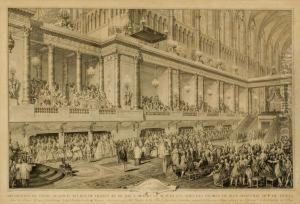 Serment De Louis Xvi A Son Sacre by Jean-Michel Moreau