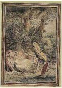 Scene Galante Dans Un Parc by Jean-Michel Moreau