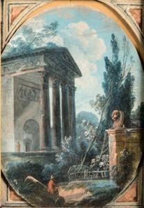 Paysage Au Sphinx Et Promeneurs