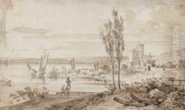 Paysage Anime Au Bord De L'eau - view 1