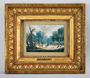 Fete A St Cloud by Louis-Gabriel Moreau the Elder