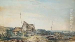 Dit L'aine - Paris - Paris - Paysage... by Louis-Gabriel Moreau the Elder