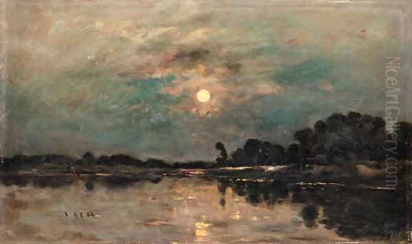 Bord de riviere au clair de lune - view 1