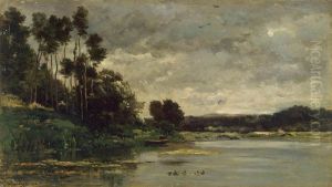 River Bank by Charles-Francois Daubigny