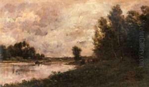 Daubigny Charles Francois Bords De L Oise by Charles-Francois Daubigny
