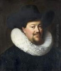 Portrait D'homme Portant Une Fraise