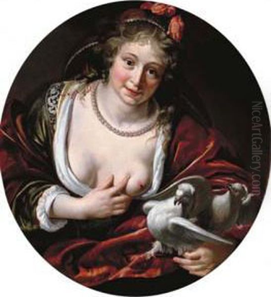 Venus With Two Doves - view 1