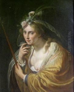 The Pretty Shepherdess by Paulus Moreelse