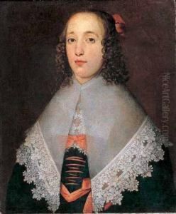 Ritratto Di Gentildonna Con Grande Bavero In Pizzo
