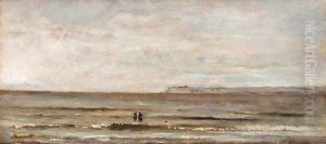 Les baigneurs (The sea bathers) by Charles-Francois Daubigny