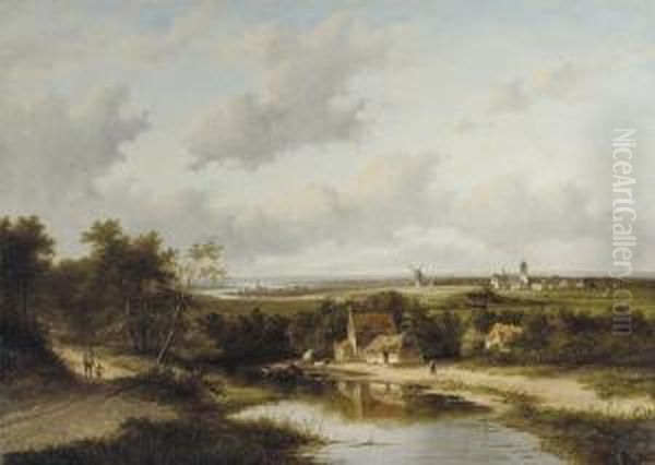 An Extensive Dutch Polder Landscape In Summer - view 1