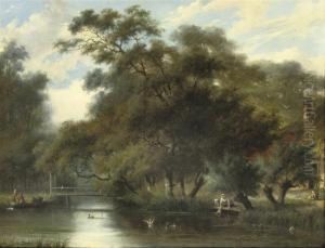 Washing The Laundry In A River by Jan Evert Morel