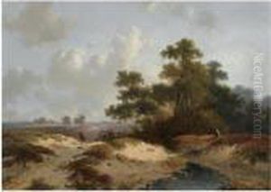 Figures On The Heath by Jan Evert Morel