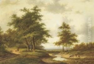 Figures Resting By A Ford