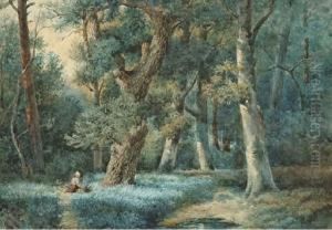 Gathering Wood In The Forest by Jan Evert Morel