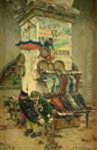 El Restaurador De Paraguas by Jose Moreno Carbonero