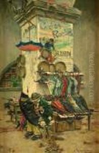 "el Restaurador De Paraguas". by Jose Moreno Carbonero