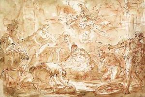 The Adoration of the Shepherds by Gaspare Diziani