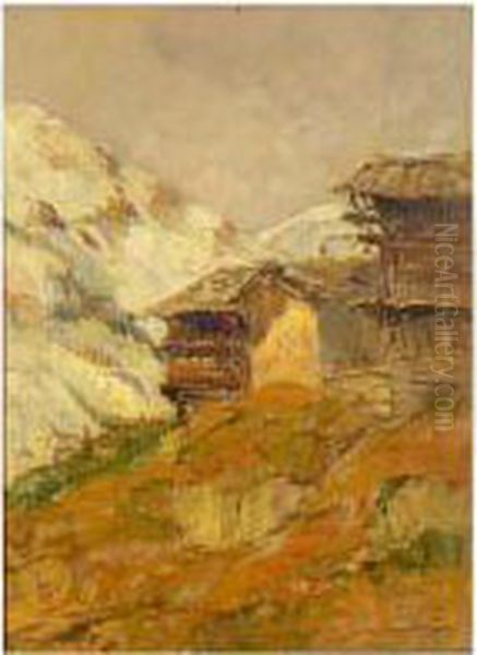 Paesaggiom Montano Con Baite - view 1