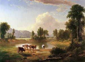 View of Esopus Creek, Ulster County, New York by Asher Brown Durand