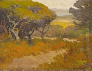 Trees Along A Path Near The Coast by Mary Deneale Morgan