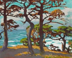 Cypress, Monterey Coast After Rain by Mary Deneale Morgan