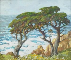 Twin Cypress by Mary Deneale Morgan