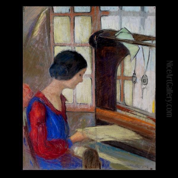 Woman Weaving At The Carmel Arts And Crafts Club - view 1