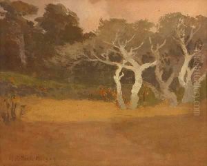 Landscape S L/l: M. Deneale Morgan Gouache On/p Under Glass Sight: 7.5 X 9.5 by Mary Deneale Morgan