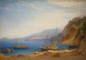 Italienischer Bergsee by Carl Morgenstern