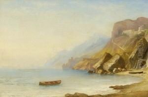 Kuste Bei Amalfi. by Carl Morgenstern