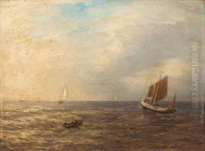 Segelboote Auf Offener See