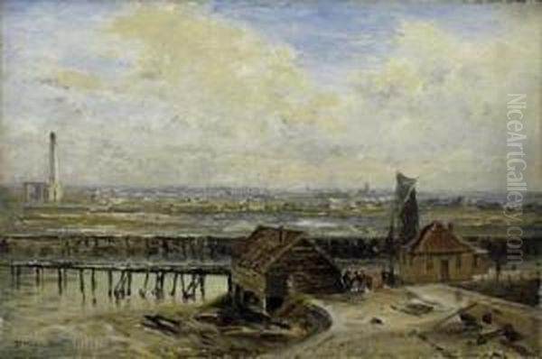 On The Bay Of Ostende. Signed
Lower Left: F.e. Morgenstern Ostende. Oil On Canvas. 25 X 37,5cm.
Framed. - view 1