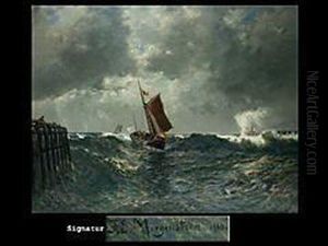 Die Heimkehr Der Fischer In Der Nordsee by Friedrich Ernst Morgenstern