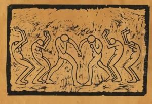 Klagende Frauen by Wilhelm Morgner