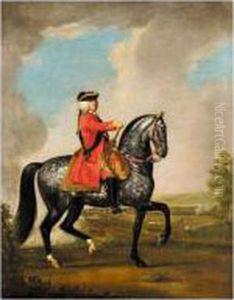 Equestrian Portrait Of King George Ii (1727-1760)