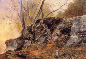 Study from Nature, Rocks and Trees