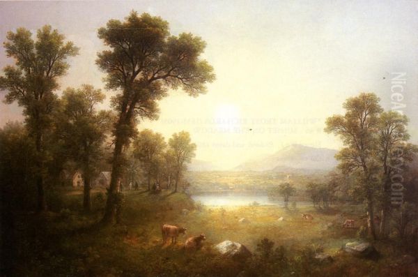 Lake Scene in the Mountains - view 1