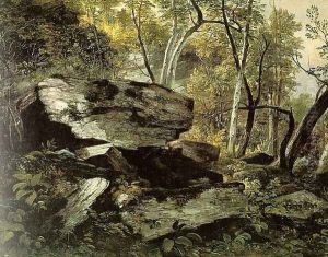 Study from Nature: Rocks and Trees 1856