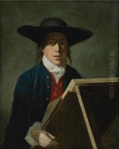 Portrait Of George Morland When A Young Man (at An Easel) by Henry Robert Morland