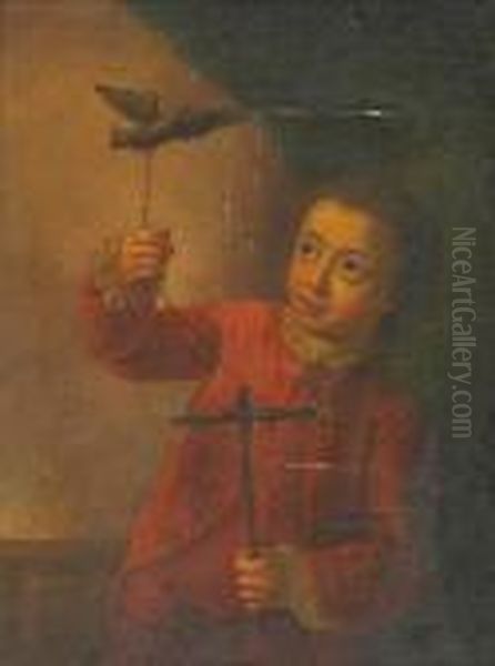 A Boy With His Pet Bird - view 1