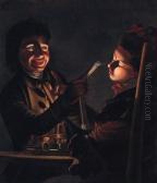 Children Playing With A Candle - view 1