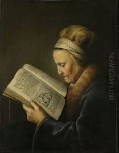 Old Woman Reading a Lectionary (or So-called Portrait of Rembrandt's Mother)
