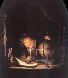 The Astronomer By Candlelight by Gerrit Dou