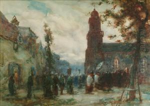 Processionbefore A Church