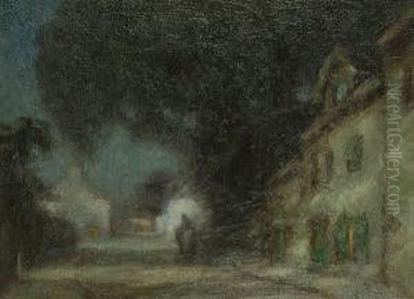 Moonlit Village. - view 1
