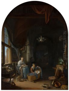 Young Mother by Gerrit Dou