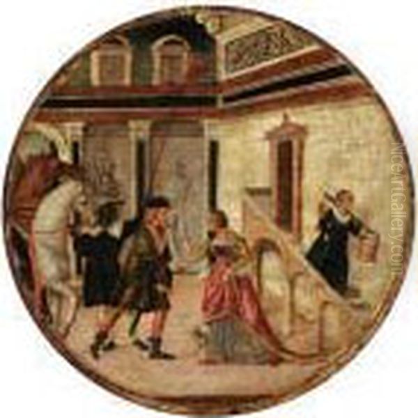 Tarquin Saluting Lucretia - view 1
